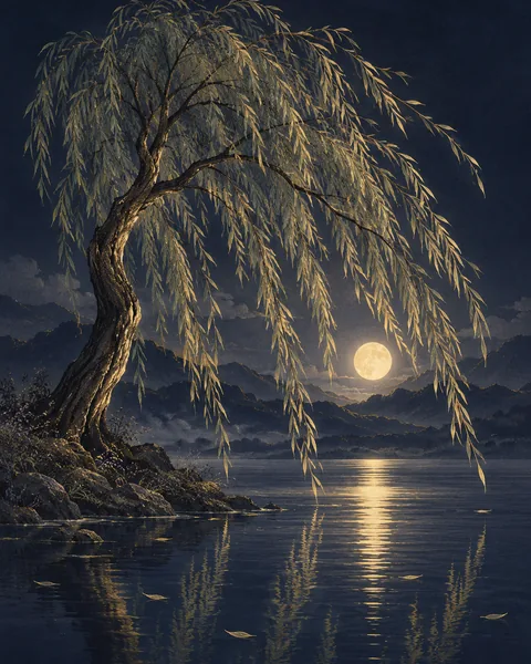 Willow Eastern Wisdom Card illustration